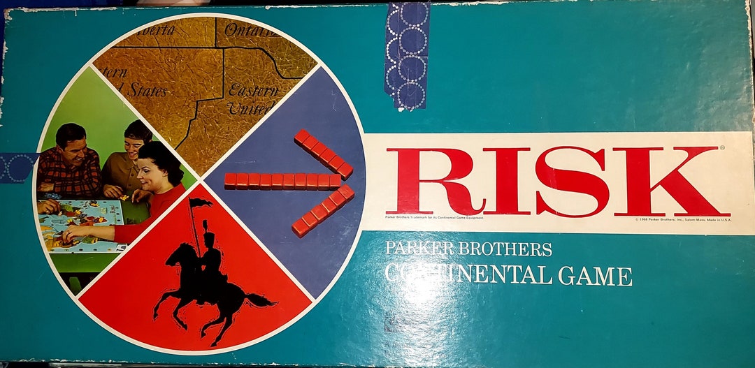 Vintage RISK Board Game, Strategy Board Game, 1968 Parker Brothers ...