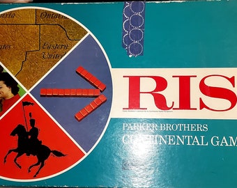 Vintage RISK Board Game, Strategy Board Game, 1968 Parker Brothers, COMPLETE
