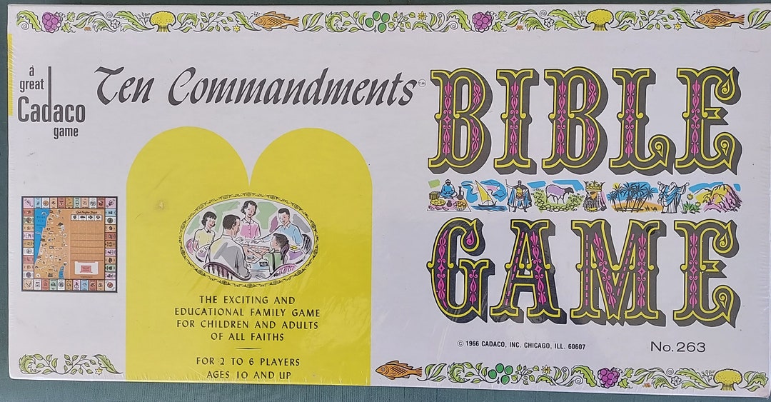 Vintage Ten Commandments Bible Game, #263, Educational Bible Board Game ...