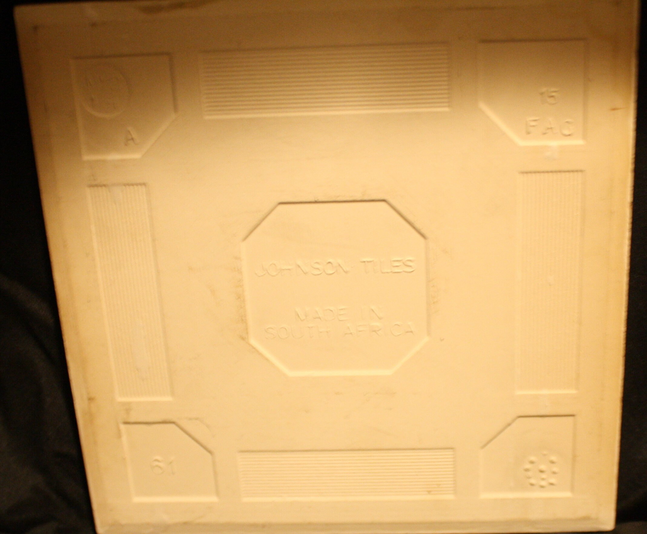 Vintage Ceramic Art Tile, Hand Painted, AfrikanTribal Life, Johnson Tiles, South Africa