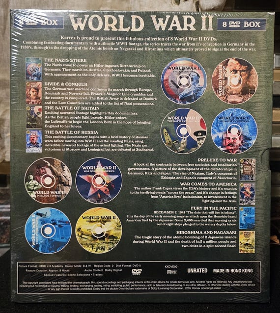 World War II Collector's Edition WWI Boxed Set DVD 8, Factory