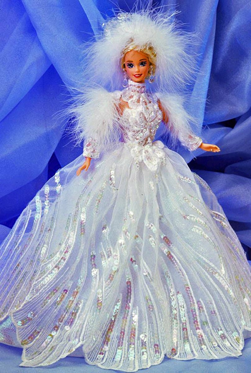 barbie travel barbie doll with winter snow