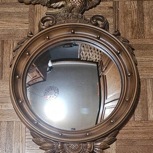 Vintage 1960s & 1970s Syroco Mirrors, Federal Bald Eagle, Americana Frames, Ornate Trim, Wall Hanging, MCM Retro Accent Wall, Art Decor