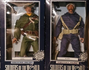Vintage 1997 Soldiers of the World Action Figures