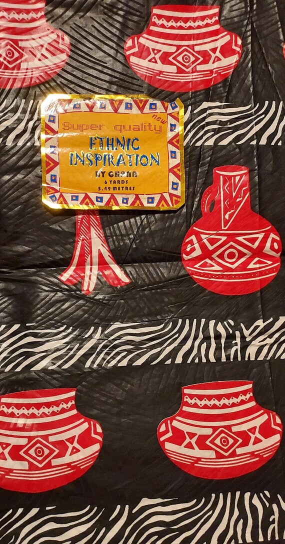 African Fabric by the Yard Ethnic Inspiration by Ghana Wax Etsy