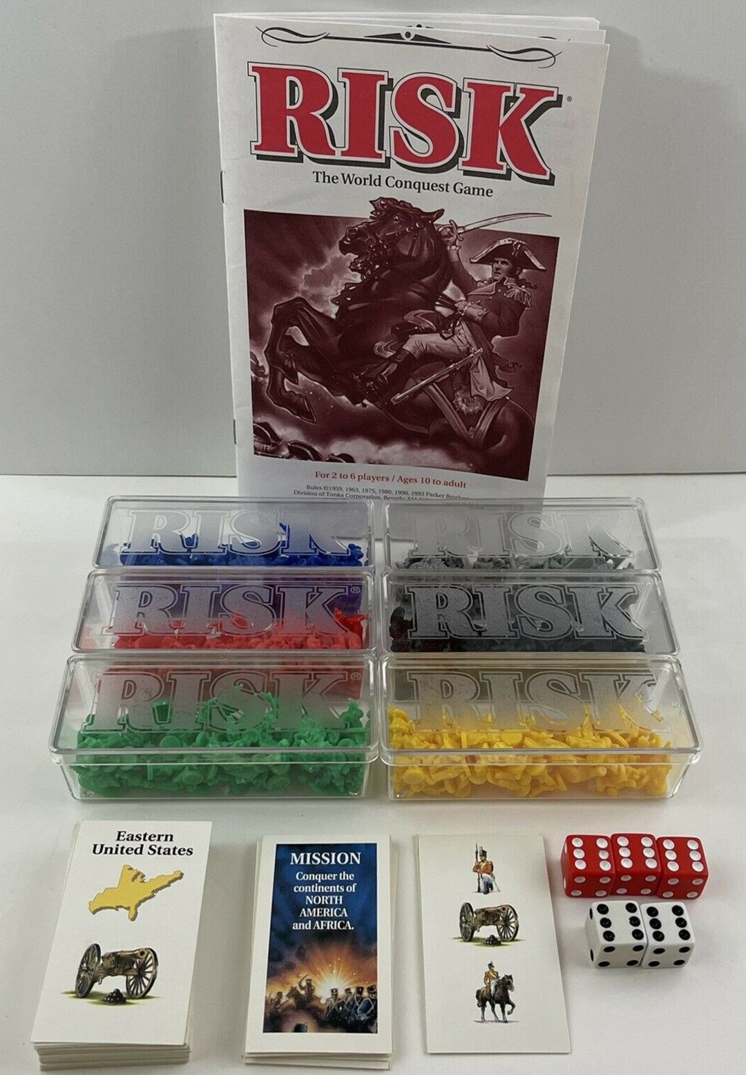 Vintage RISK Game Board, Game Piece Replacement ONLY, 1998 Parker