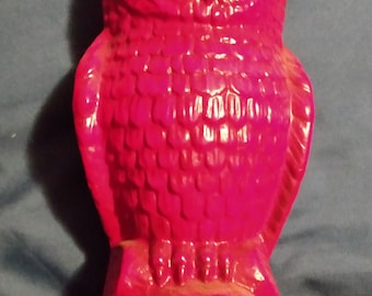 Vintage Decanter, 1968 Kentucky Straight Bourbon RED OWL, Whiskey Decanter, Double Springs Distillers, Bareware
