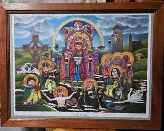 St. Brigid's Lake of Beer Signed Framed Print, M. McGrath