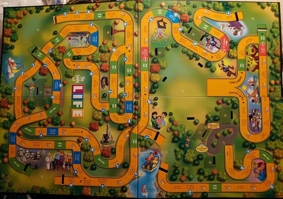 The Game Of Life 2002 Board And Instructions Only Hasbro