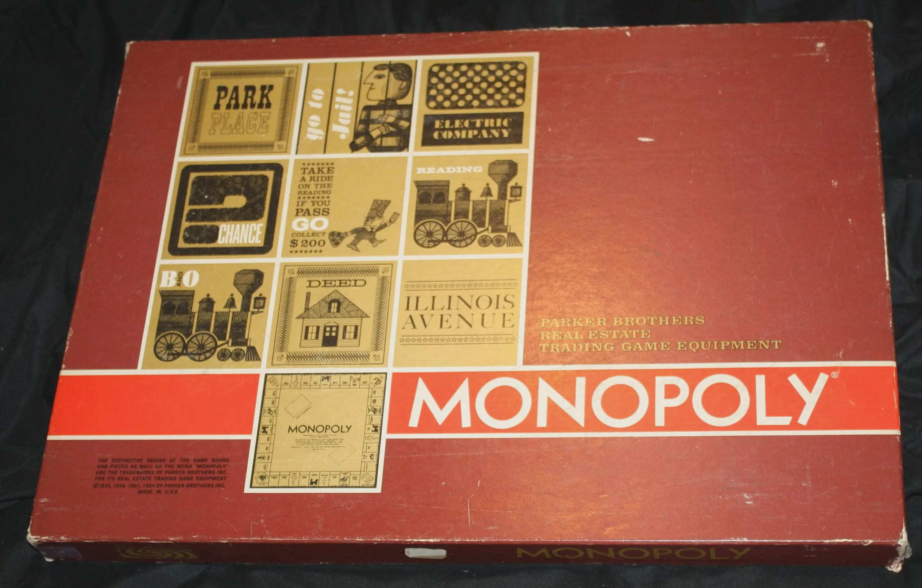 Vintage Monopoly 1964, 1974, 1984, 1998 Deluxe Editions, Special