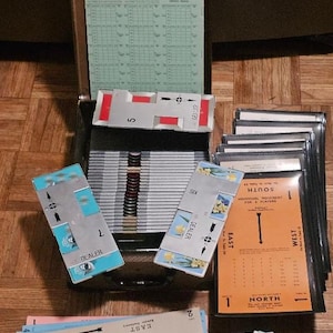 Vintage Contact Bridge League Competition Playing Card Set Bridge Card Game