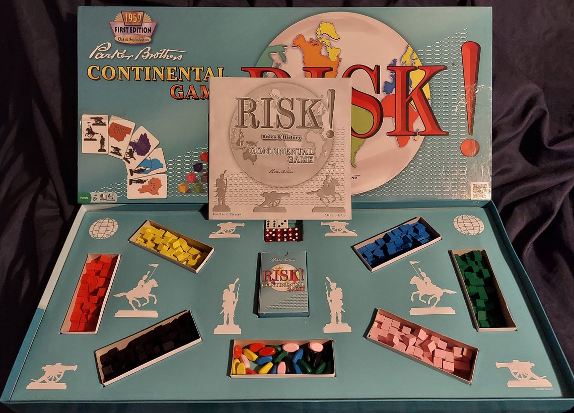 RISK Jeu de société 1959 1ère édition Reproduction classique Etsy France