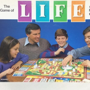 Vintage The Game of Life Board Games, 1960, 1977, 1985, 1991, Milton Bradley, COMPLETE