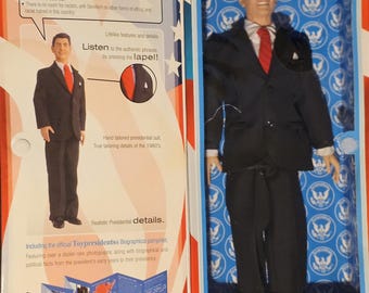 President Ronald Reagan Talking Action Figure, RARE 2003 Toypresidents Inc.