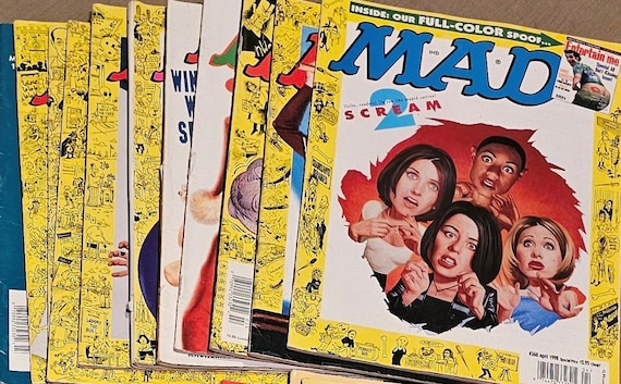Vintage 1990s MAD Magazine, Alfred E Neuman, Comics Magazines