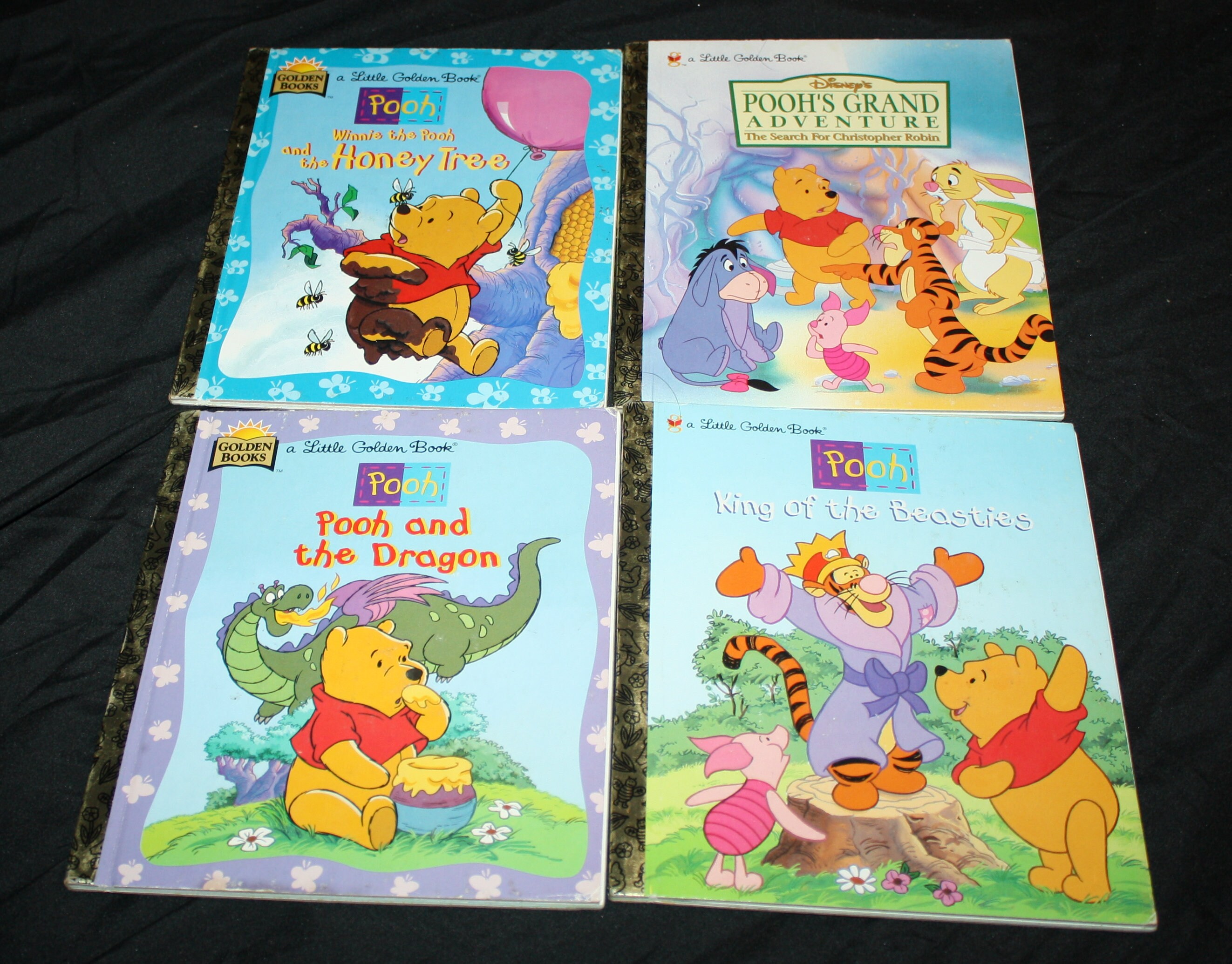 Winnie the Pooh Little Golden Book, 4 Book Set 1990s