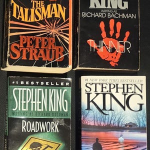 STEPHEN KING Paperback Novels, The Talisman, Thinner, Roadwork, Bag of Bones