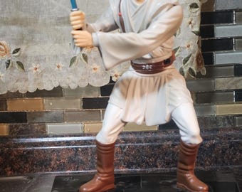 Star Wars Obi Wan Ben Kenobi, Interactive Animated Talking Coin Bank, 1999 Thinkway Toys