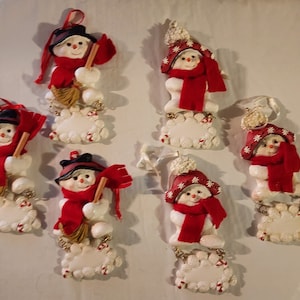 Vintage Kurt Adler Snowman Ornament, Christmas Tree Ornament, Snowman, Holiday Decor
