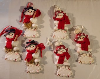 Vintage Kurt Adler Snowman Ornament, Christmas Tree Ornament, Snowman, Holiday Decor
