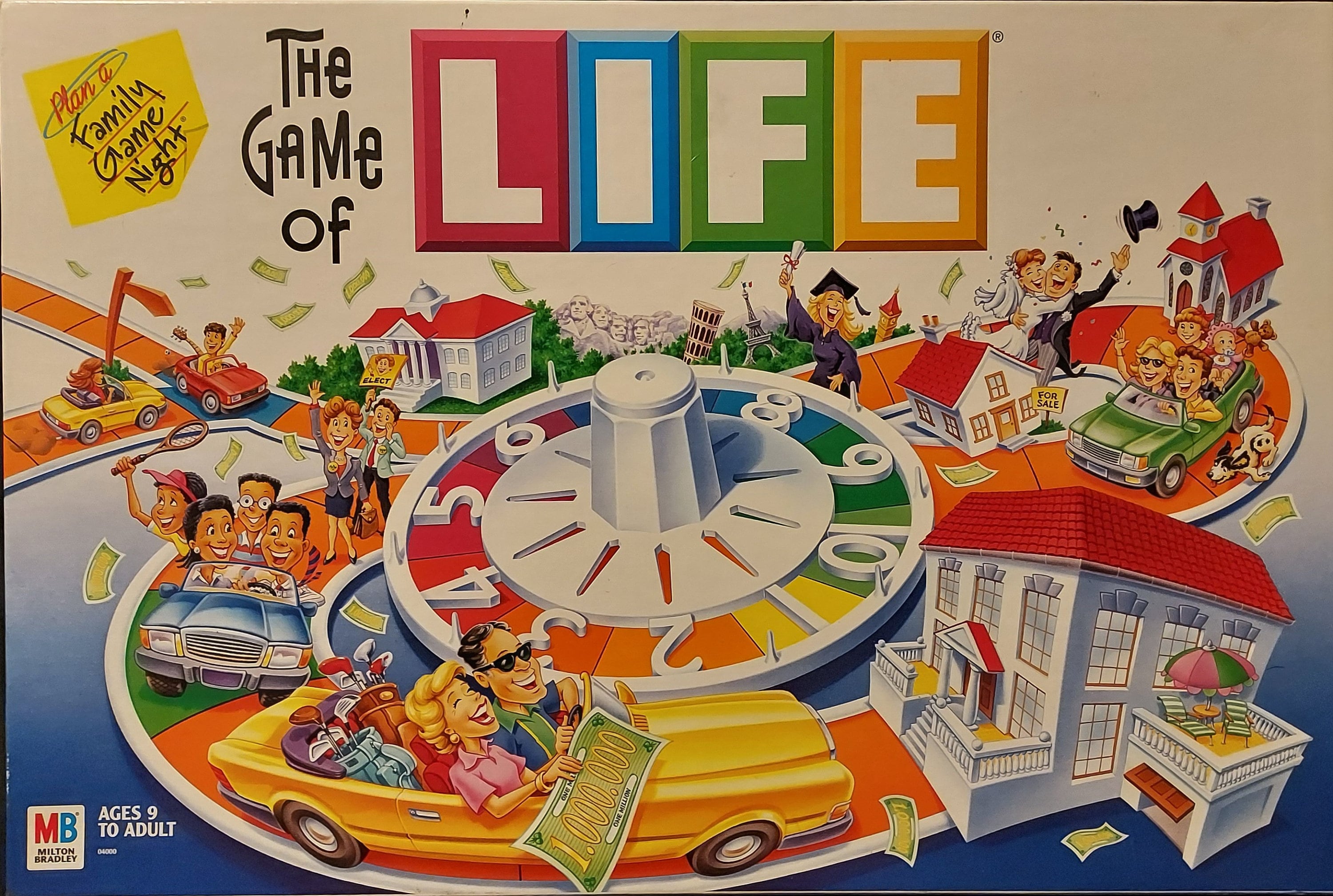 The Game Of Life 2002 Board And Instructions Only Hasbro