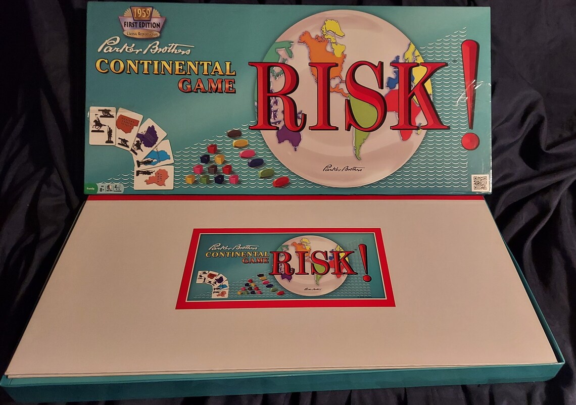 RISK Board Game 1959 1ST Edition Classic Reproduction Etsy