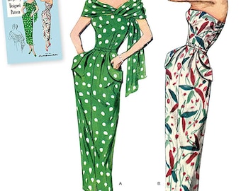 Simplicity #S8876 Misses/Women’s 1940s Retro Dress and Stole, Size Available AA 10-18 & BB 20W-28, UNCUT