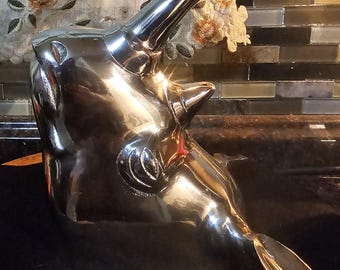 Sculpture Silver with Candleholder Insert, Made in India