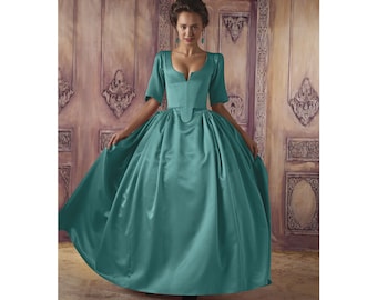 Simplicity 8411, Costume Pattern, Georgian Era Historical, Fantasy Gown, Misses Bodice, Skirt and Panniers, Sizes H5 6-14 & R5 14-22, UNCUT