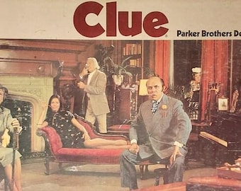 Classic Clue Board Game, Mystery, Classic Detective Game, Board Game, 1986 Parker Brothers, COMPLETE