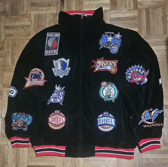 Vintage NBA Velour Track Suit Set Team Patches Xx-large Unique