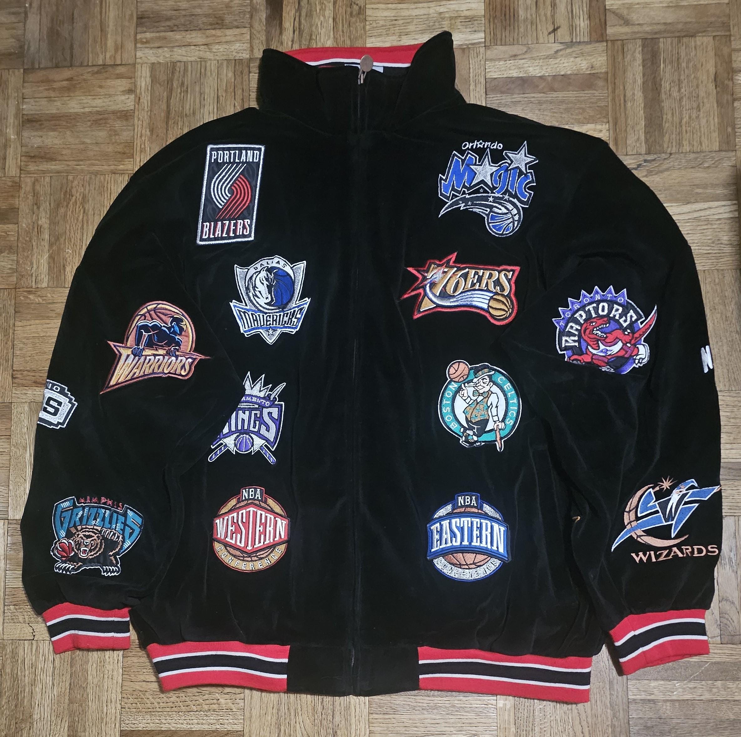 Vintage NBA Velour Track Suit Set Team Patches Xx-large Unique