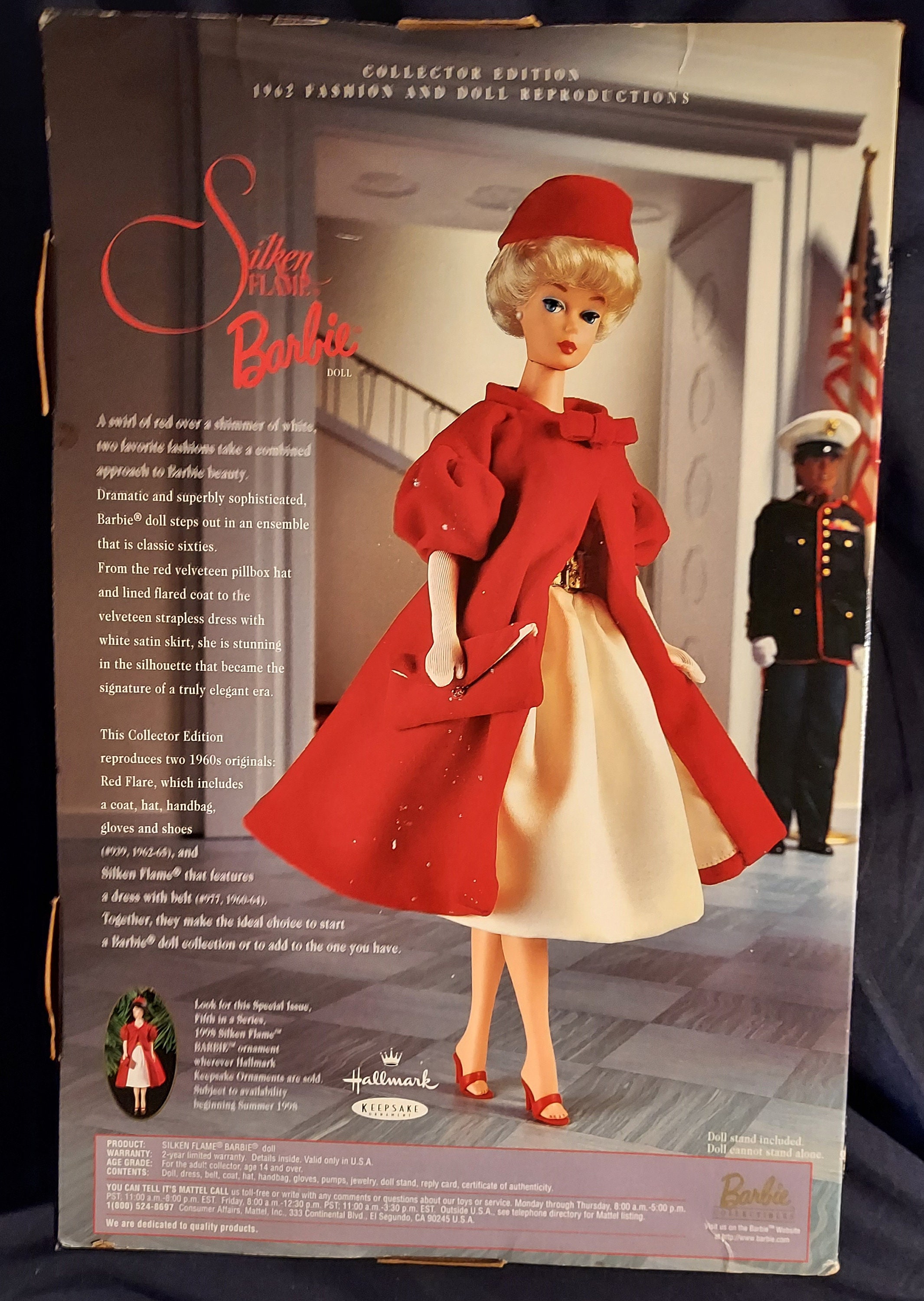 Barbie, Silken Flame Blond Barbie, 1962 Reproductions, Collector Edition, 1997 Mattel, #18449 NRFB