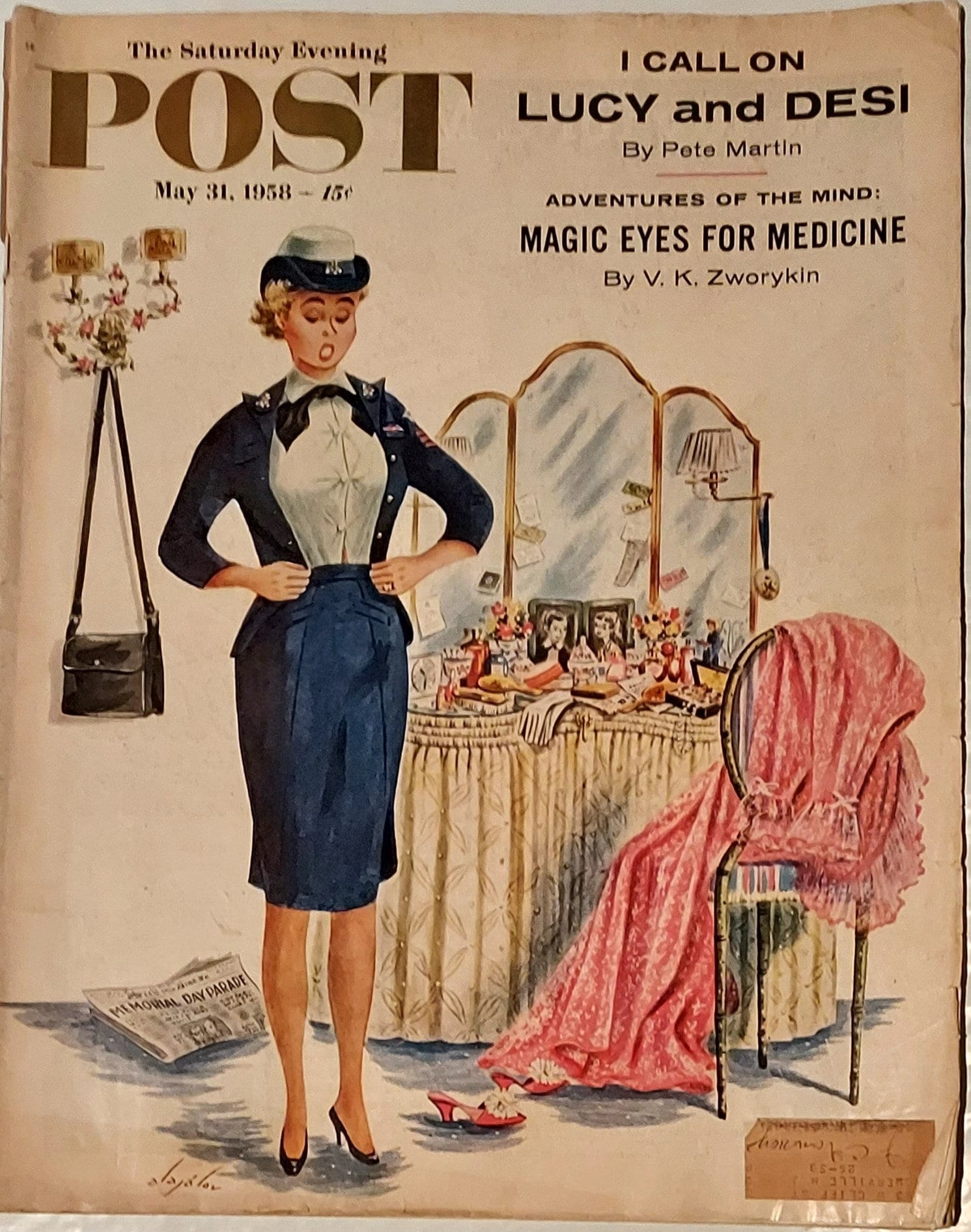 Vintage The Saturday Evening Post Magazine, May 31, 1958, Colorful