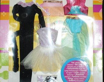 Barbie Doll Fashion Fun Dreamy Costumes, 3 Outfits & Accessories, Mattel, # C3325