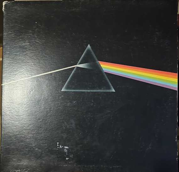 Vintage LP, Pink Floyd Dark Side of the Moon Vinyl Album, 1973