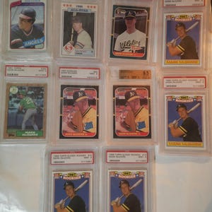 Vintage Basball Rookies & All-Star Cards Topps, Donruss, PSA, BGS graded Near Mint, Mint in GEM Case
