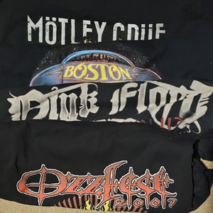 CONCERT Tour T-Shirts: Pink Floyd, Ozzfest, Motley Crue, Joan Jett & Blackhearts