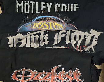 CONCERT Tour T-Shirts: Pink Floyd, Ozzfest, Motley Crue, Joan Jett & Blackhearts
