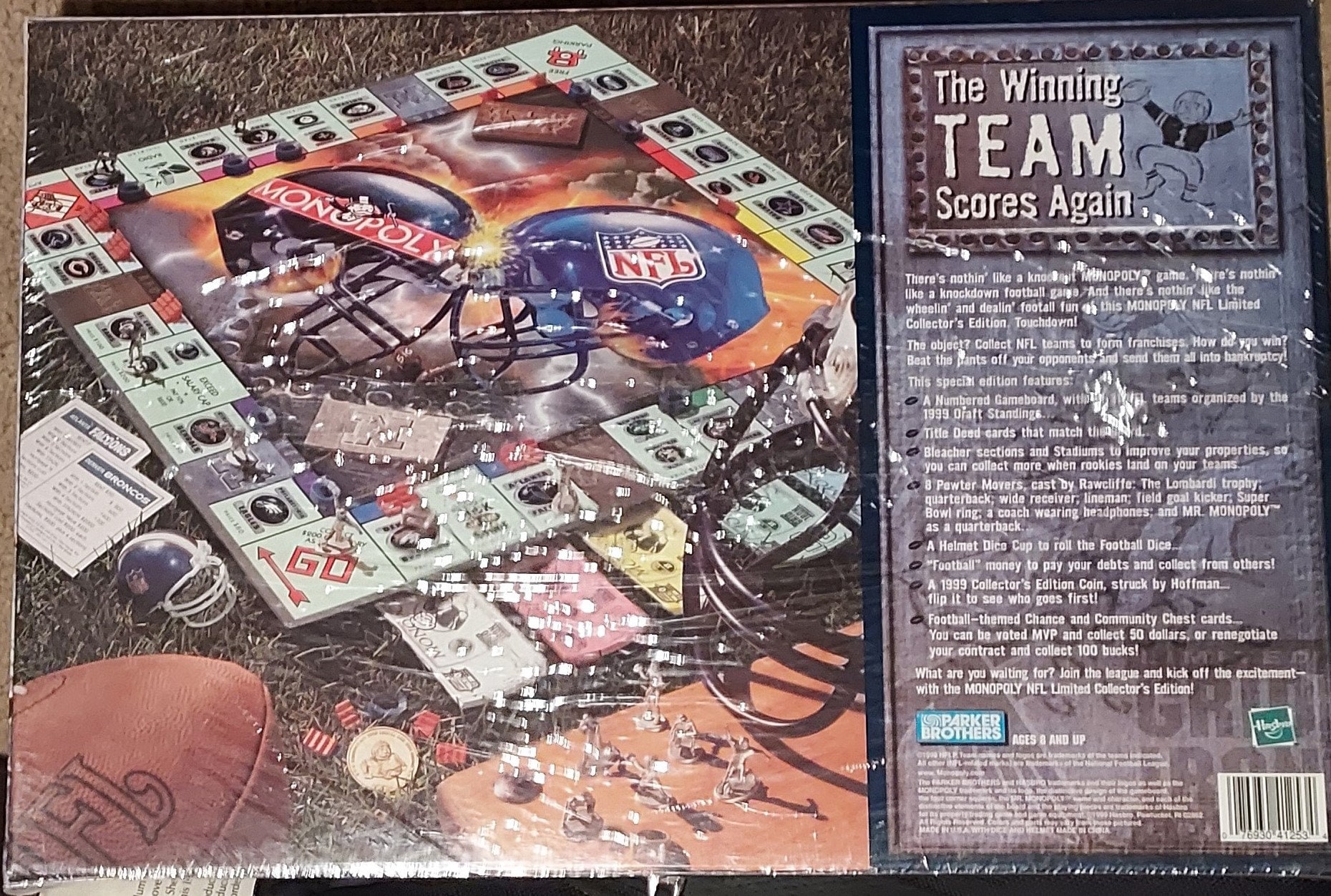 Monopoly Nfl Gridiron Limited 1999 Edition Collectable Pewter Tokens