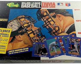1991 Classic Collector's Edition Baseball Trivia Board Game, Board Game, FACTORY SEALED