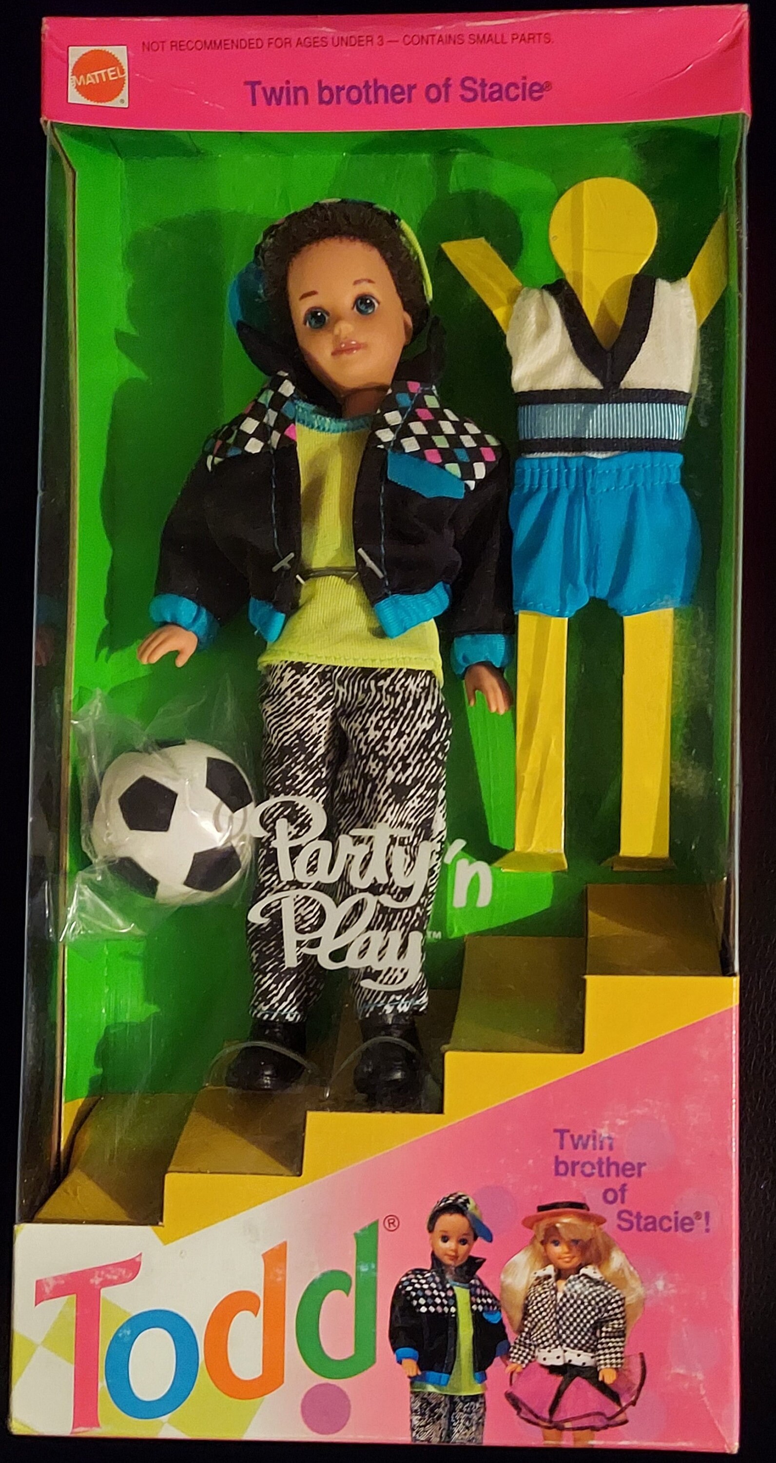 Barbie, Party 'n Play TODD Doll Twin Brother Of Stacie, 1992 Mattel