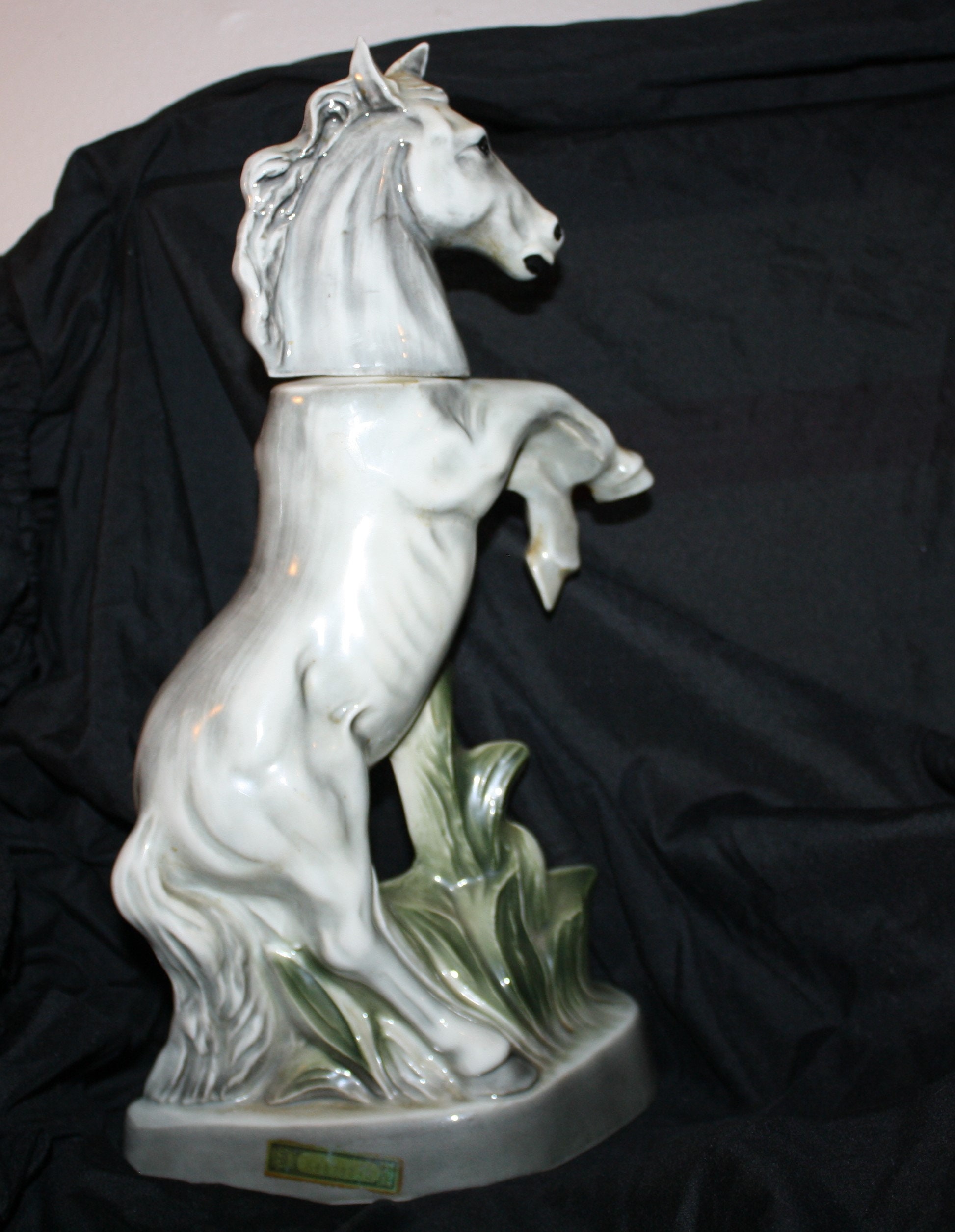 Jim Beam Decanter, White Stallion, Collectable Decanter, 1962 Jim Beam