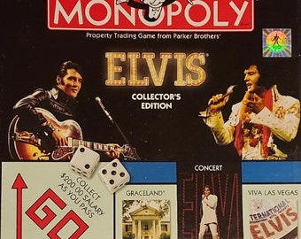 Elvis Monopoly, Collector's Edition with RARE Elvis Hologram Signature, Board Game, 2003 USAopoly, Parker Brothers, FACTORY SEALED