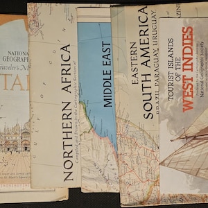 National Geographic Maps - Africa, Europe, Middle East, Ireland, Italy ORIGINAL MAPS