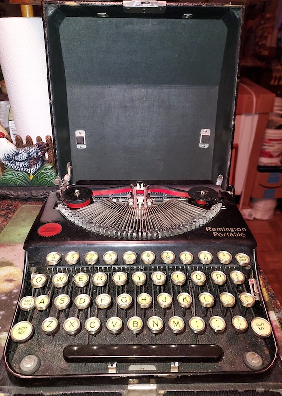 Vintage 1920s-30s Remington Portable Manual Typewriter W/case - Etsy