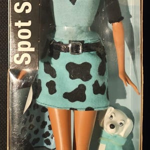 BARBIE, Spot Scene Doll, Teresa Friend of Barbie with Dalmation Dog, 2001 Mattel, #53966, NRFB