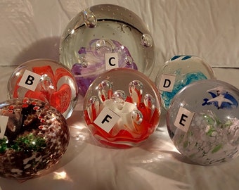 Vintage Glass Paperweights
