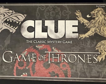 CLUE: Game Of Thrones, The Classic Mystery Board Game, Classic Detective Game, COMPLETE