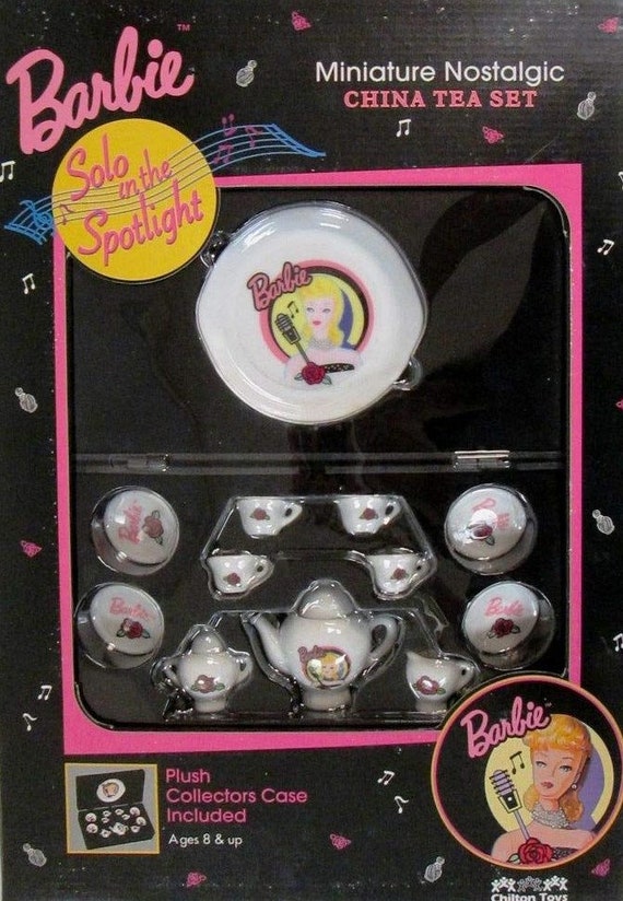 Barbie miniature nostalgic online china tea set